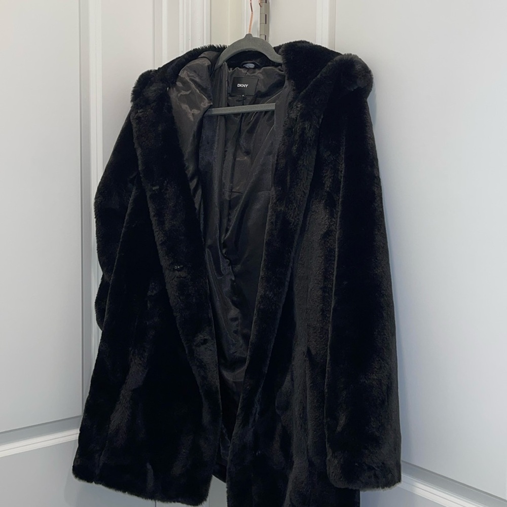 Heavy Weight Faux Fur DKNY Coat